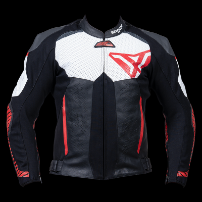 Sixgear Ridge motoros kabát Fekete/Fehér/Piros